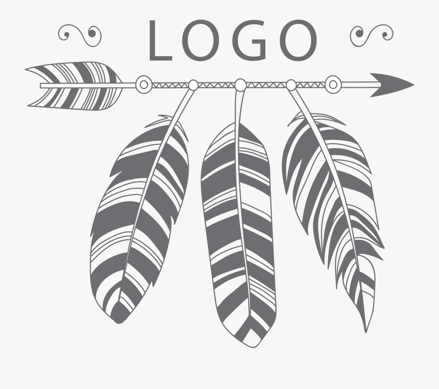 Clip Art Arrows And Feathers - Earrings, Transparent Clipart