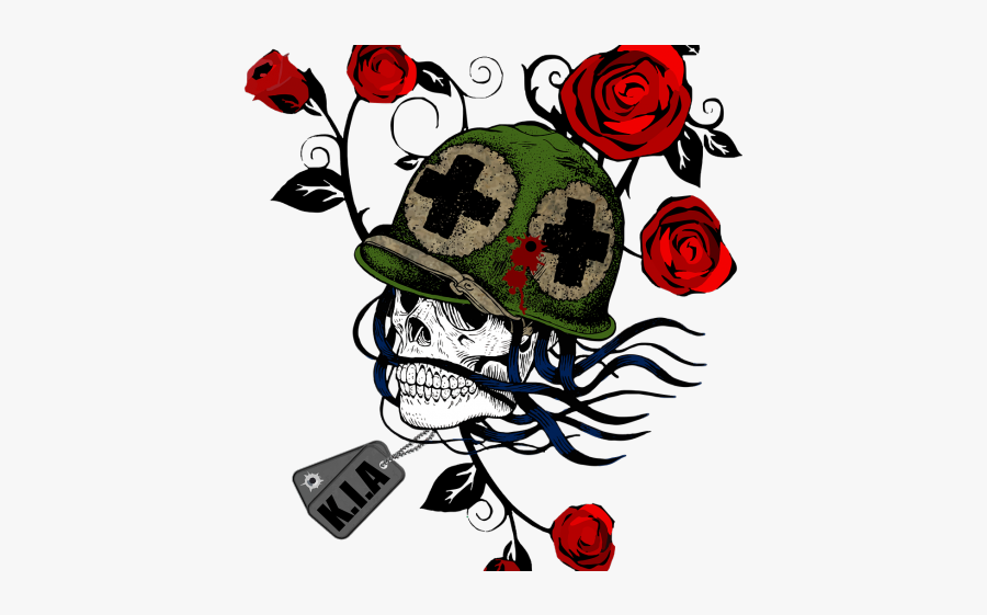 Soldier Medic Skull, Transparent Clipart