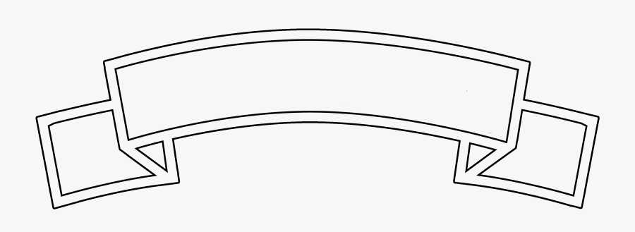 Banner Coat Of Arms Line Art Drawing Clip Art - Banner Line Art Png, Transparent Clipart