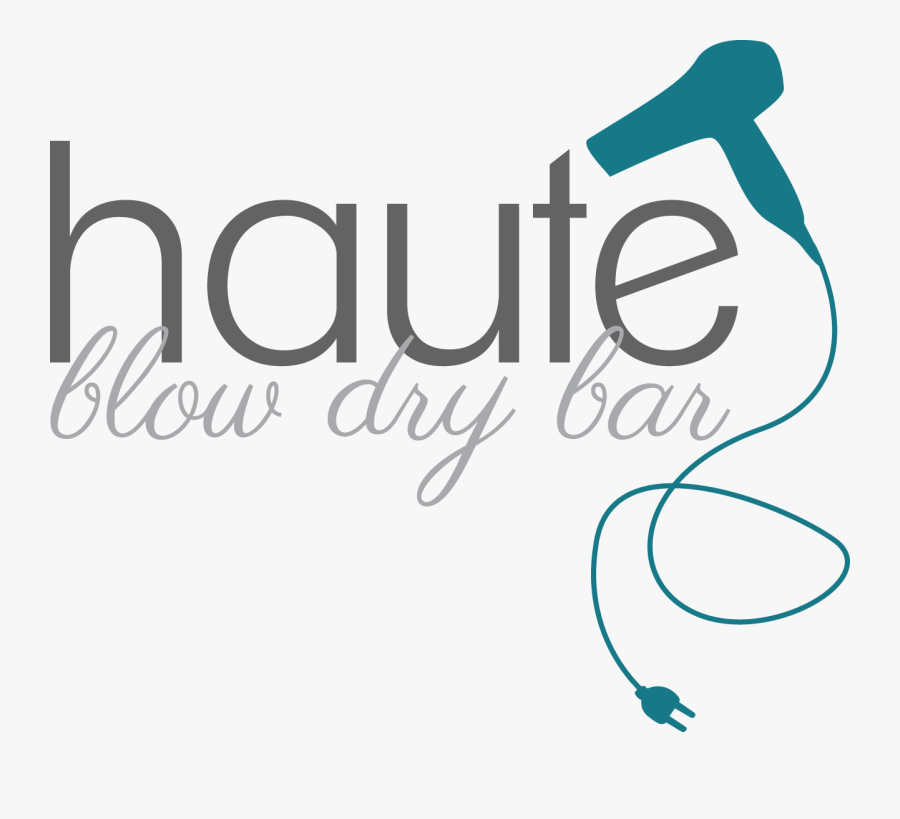 Haute Blow Dry Bar Logo, Transparent Clipart