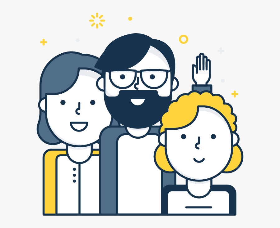 Happy Co-workers Illustrations Smiling Blond Icons - Cartoon, Transparent Clipart