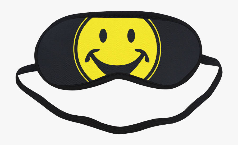Funny Yellow Smiley For Happy People Sleeping Mask - Eye Mask Googly Eyes, Transparent Clipart