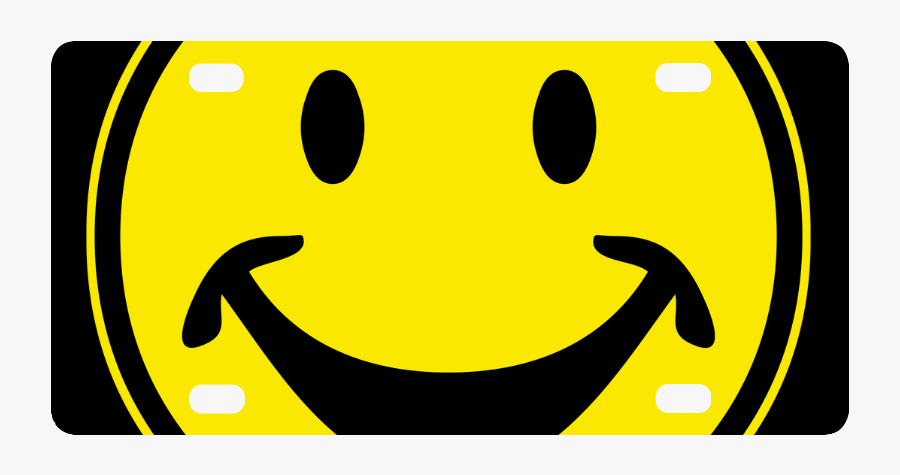 Funny Yellow Smiley For Happy People Classic License - Smiley, Transparent Clipart