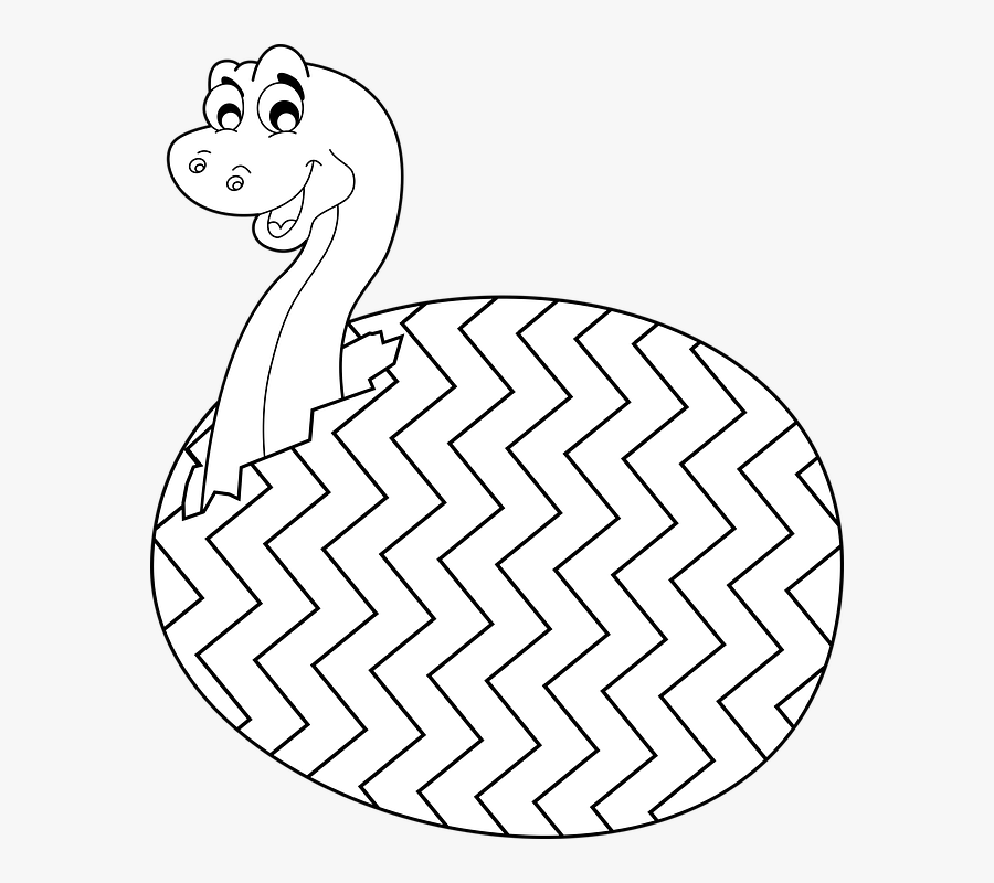 Egg, Dinosaur, Chick, Toddler, Coloring Book - 공룡 알 색칠 하기, Transparent Clipart