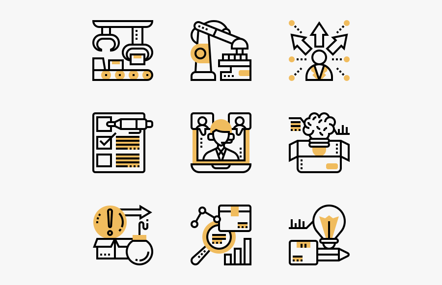 Essential Set - Management, Transparent Clipart