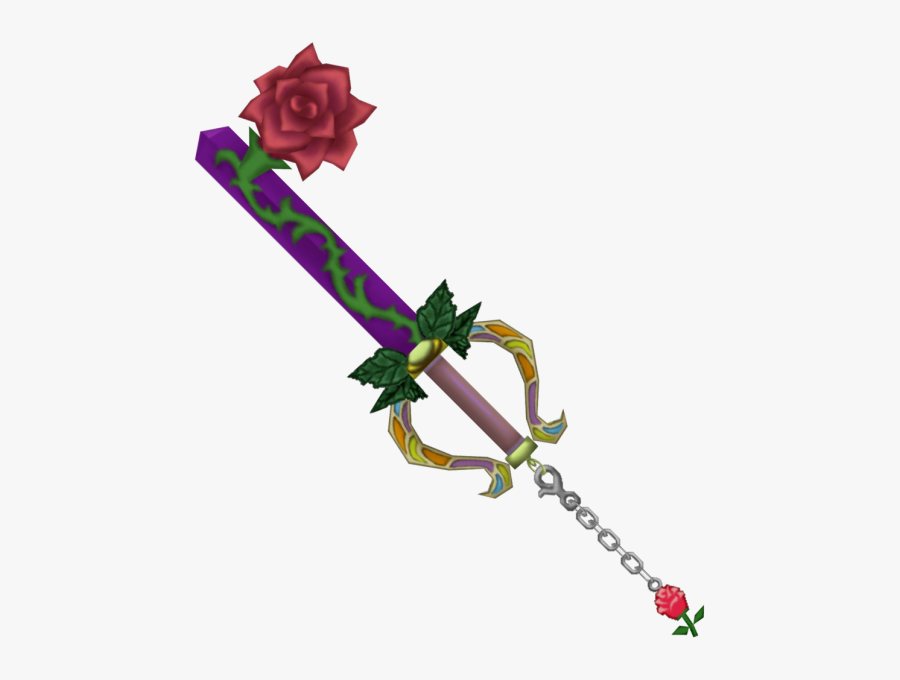 Divine Rose - Kingdom Hearts Beauty And The Beast Keyblade, Transparent Clipart