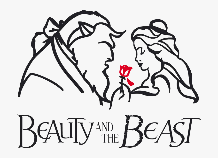 Simple Beauty And The Beast - Beauty And The Beast Svg Free, Transparent Clipart