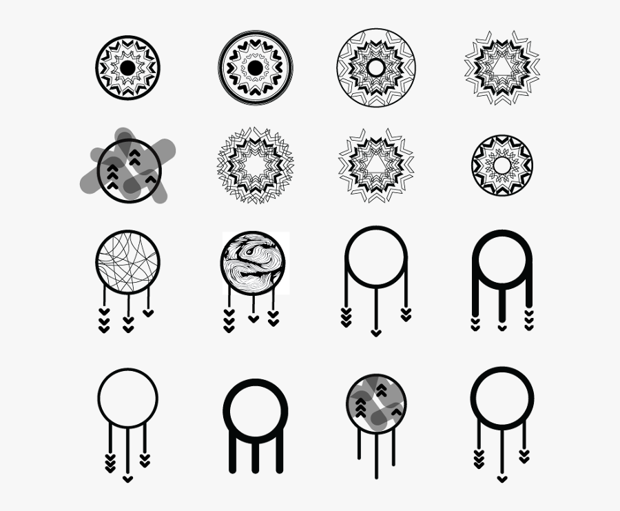 Transparent Simple Dream Catcher Clipart - Dream Catcher Minimal Logo, Transparent Clipart