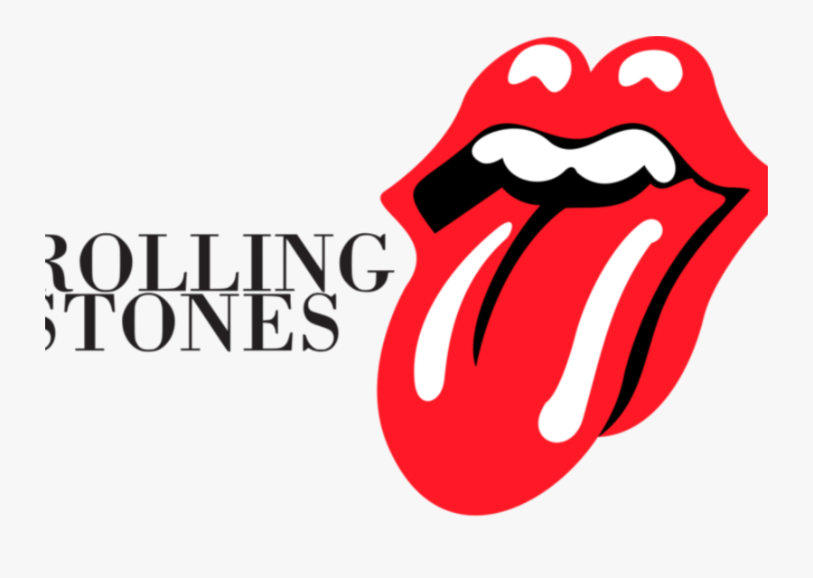 Rolling Stones Logo Name, Transparent Clipart