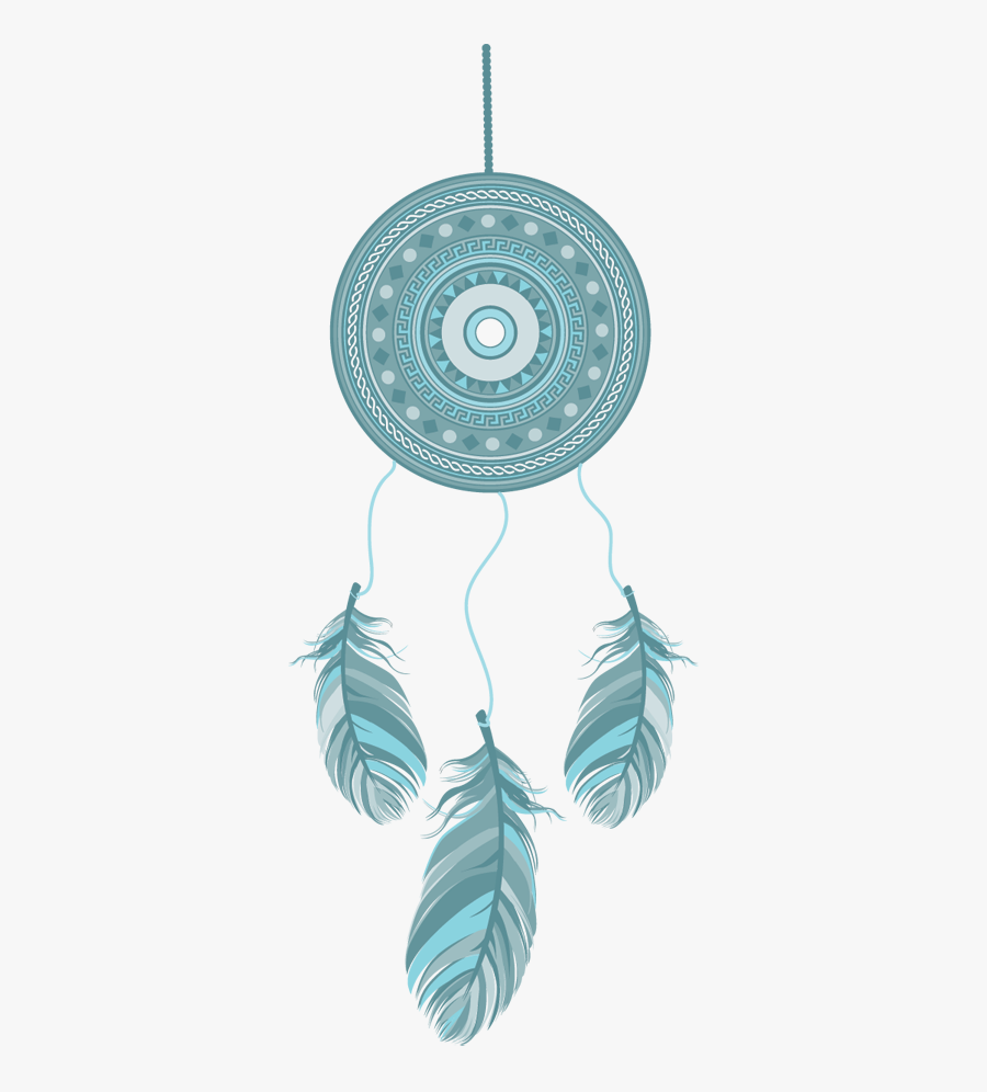 Blue Dream Catcher Vector Png, Transparent Clipart