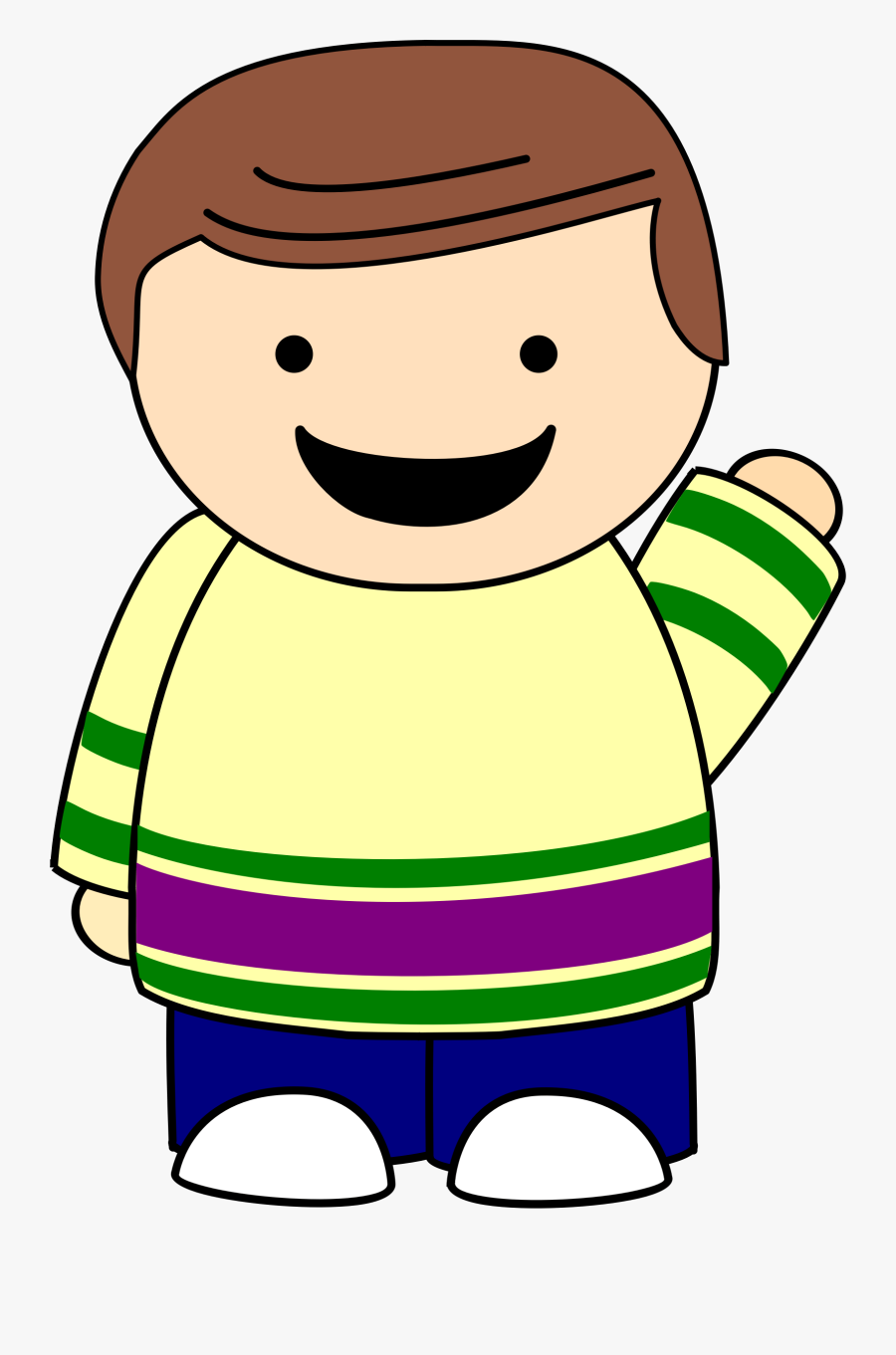 Thumb Image - Brown Hair Boy Clip Art, Transparent Clipart