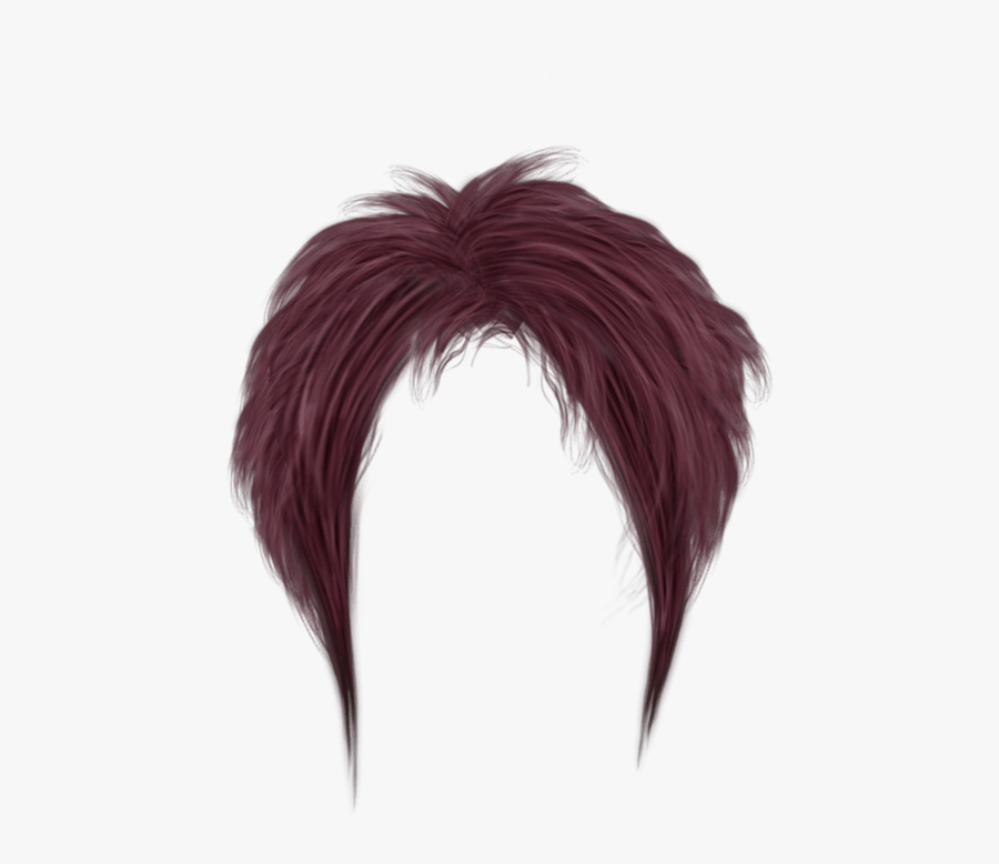 Short Purple Women Hair Clip Arts - Lady Hair Detail Png, Transparent Clipart
