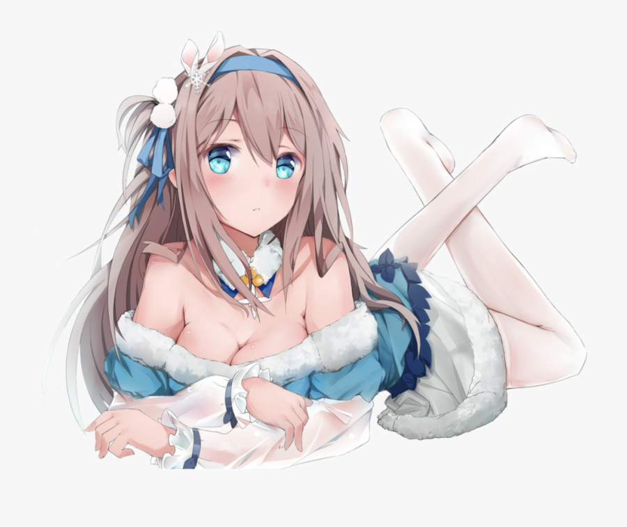 Anime Girl With Brown Hair Galhairs - Anime Girl Brown Hair Blue Eyes, Transparent Clipart