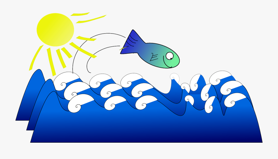 Fish Image - Happy Fish In Ocean Cartoon, Transparent Clipart