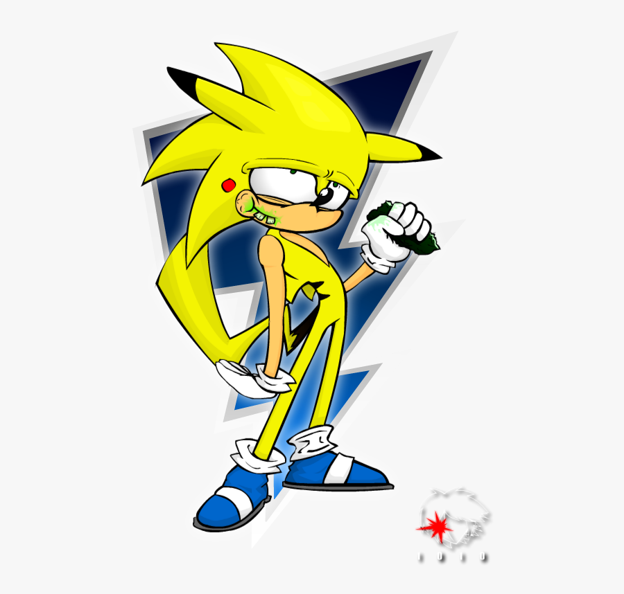Sonichu Loves Pickles - Sanic Drawing, Transparent Clipart