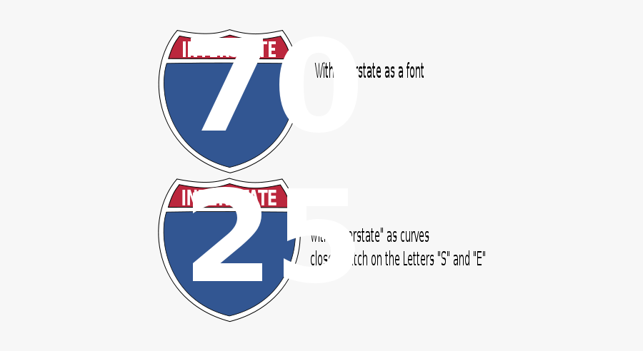 Free Vector Interstate Highway Sign Clip Art - Interstate Highway Signs, Transparent Clipart