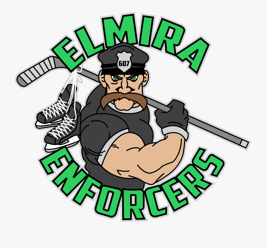 Elmira Enforcers Logo, Transparent Clipart