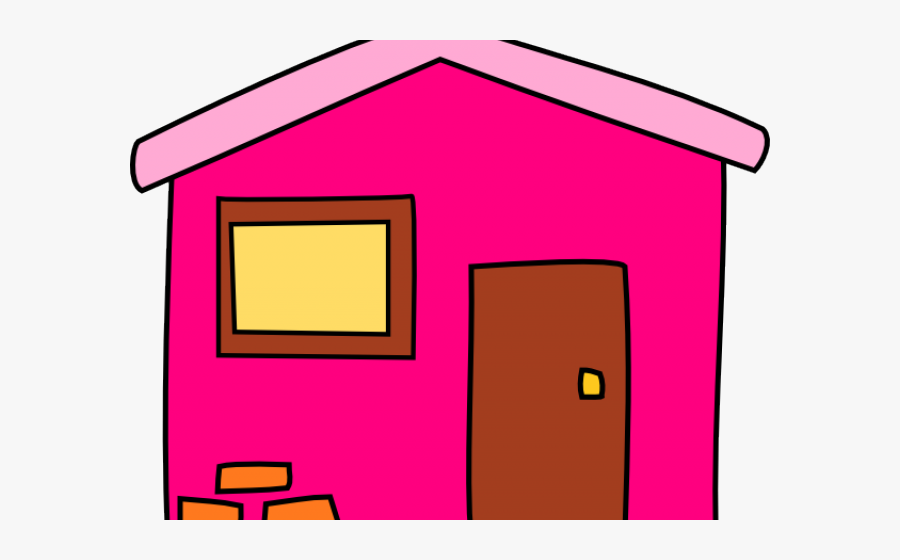 Transparent Mansion Clipart - Pink House Clipart, Transparent Clipart