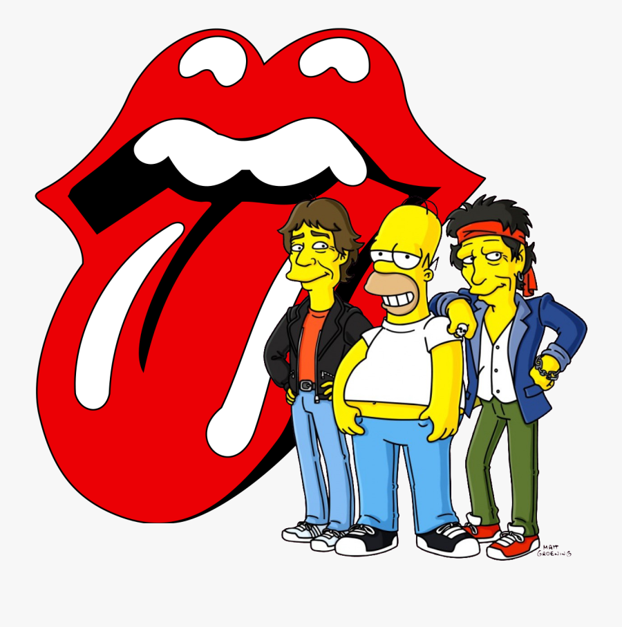 Transparent Simpsons Clipart - Homer Simpson Rolling Stones, Transparent Clipart