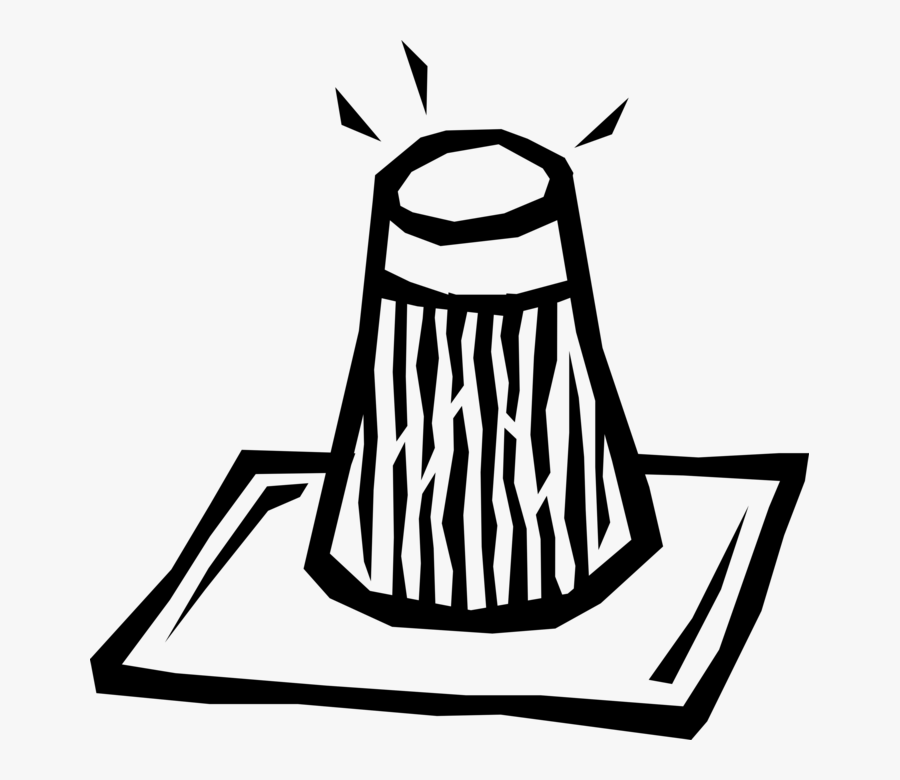 Vector Illustration Of Salt And Pepper Shaker Condiment, Transparent Clipart