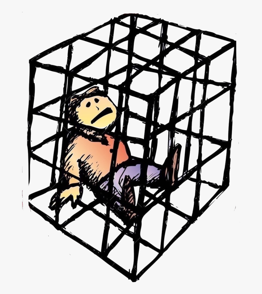 Man In A Cage Clipart, Transparent Clipart