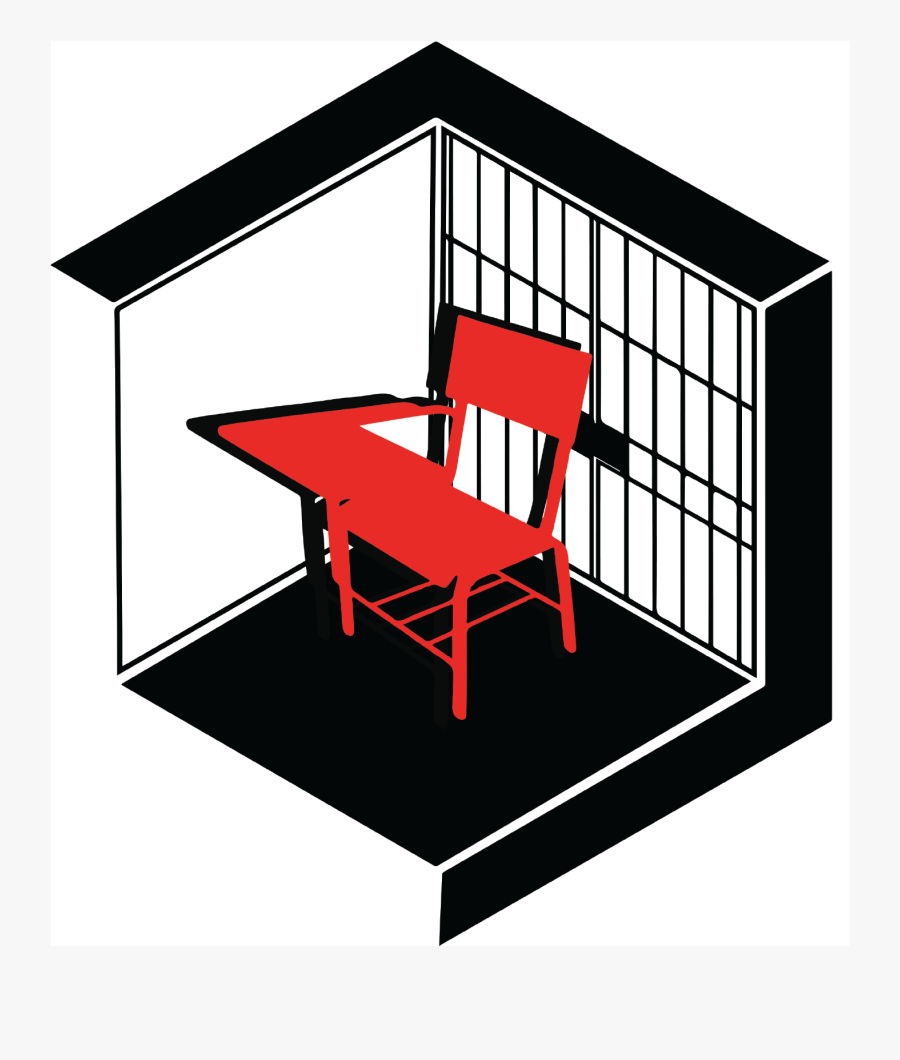 School With Prison Bars, Transparent Clipart