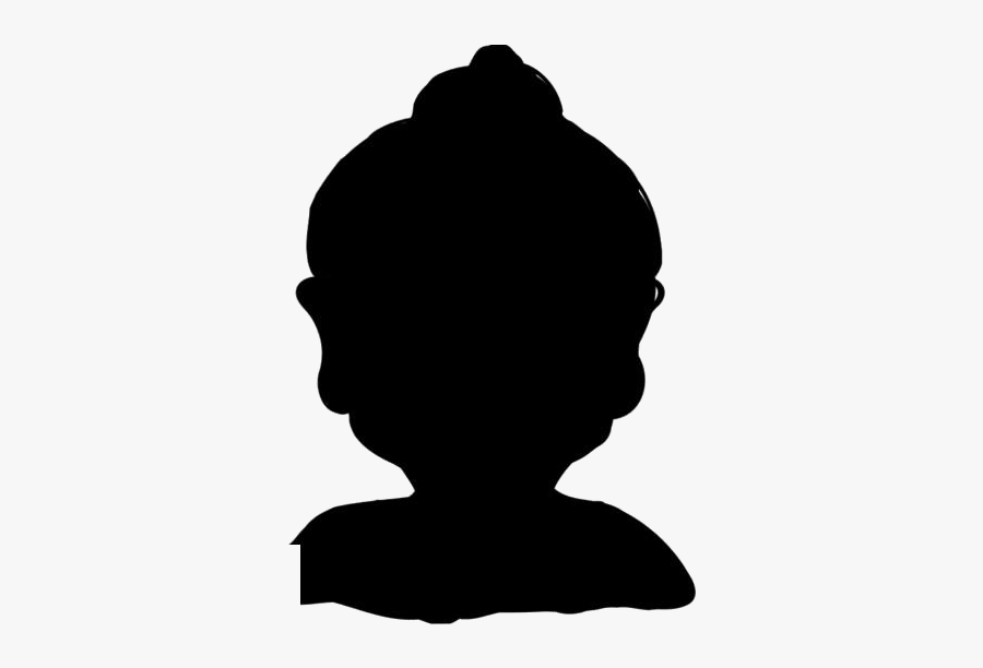 Buddha Head Png Transparent Clipart For Download - Silhouette, Transparent Clipart