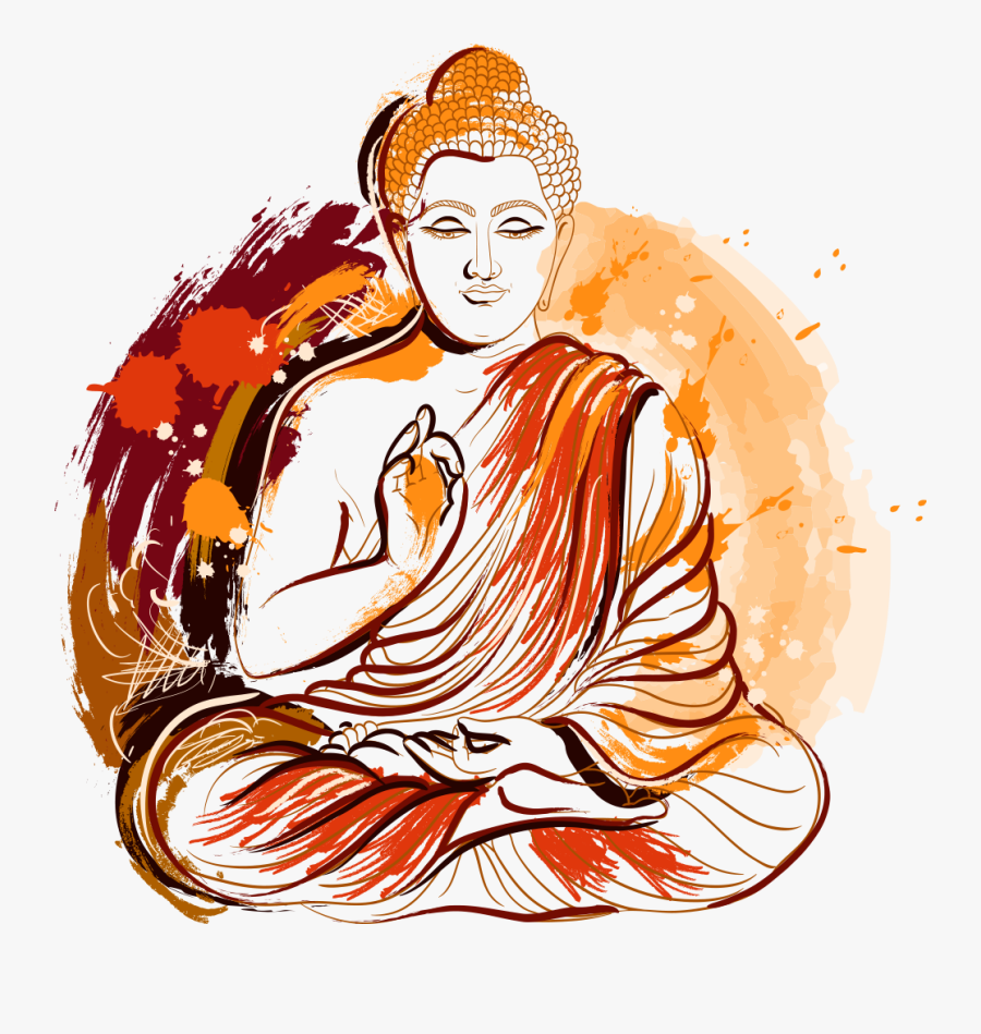 Painted Illustration Buddhism Vector Buddha Lord Gautama - Png Buddha, Transparent Clipart