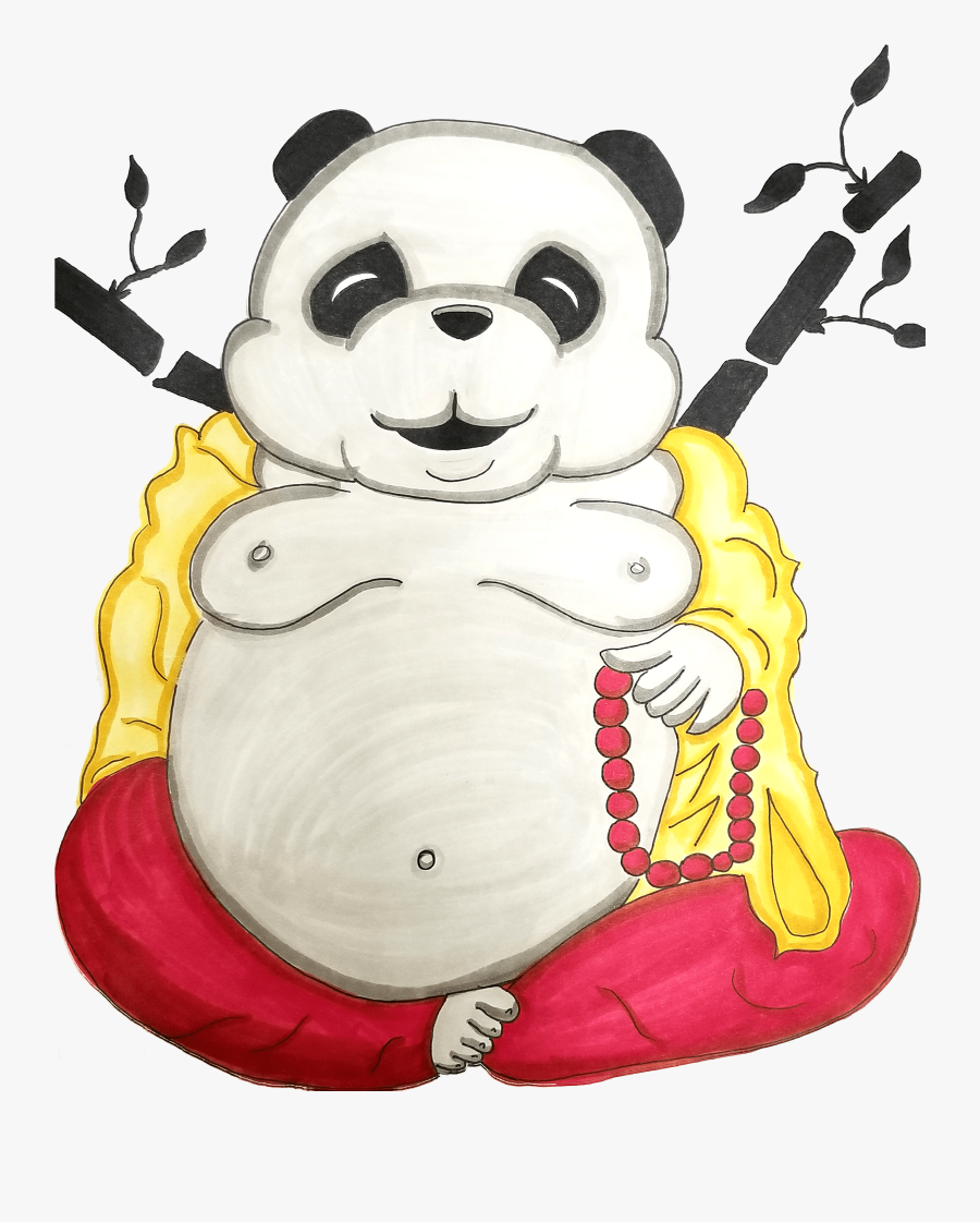 Buddha Panda, Transparent Clipart