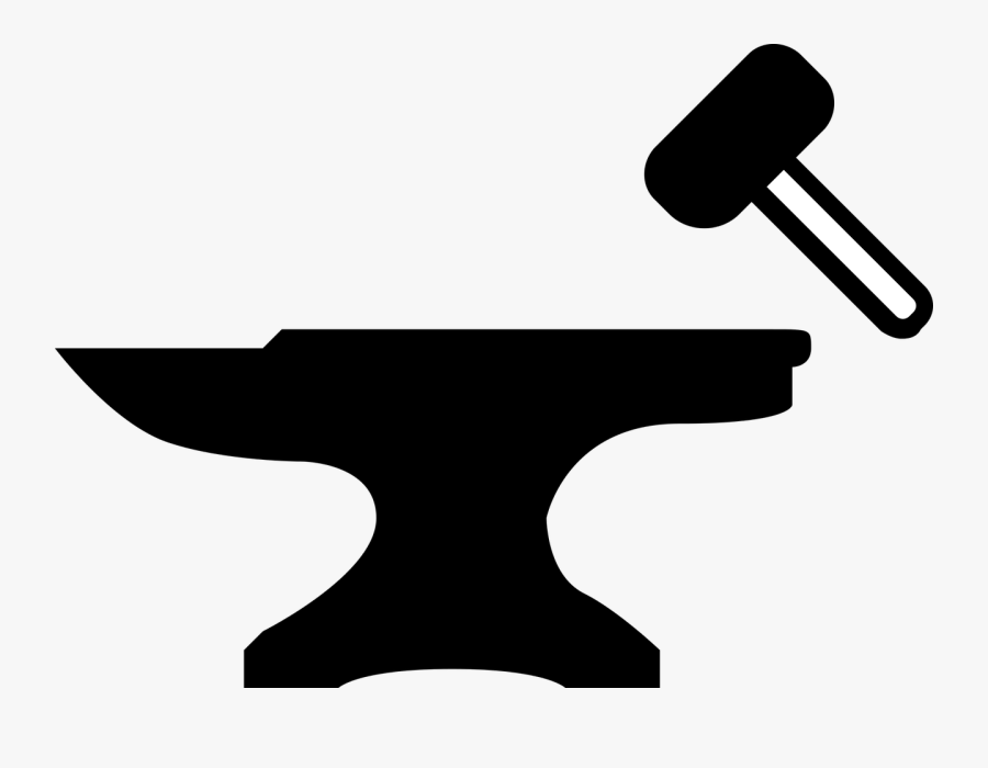 Blacksmith Anvil Hammer Free Picture - Clipart Anvil And Hammer, Transparent Clipart