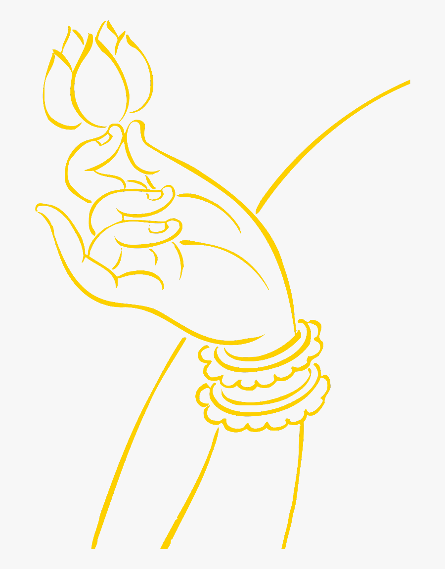 #buddhism #buddha #hand #lotus #chinese #asian #ftestickers - Buddha Hand Logo Png, Transparent Clipart