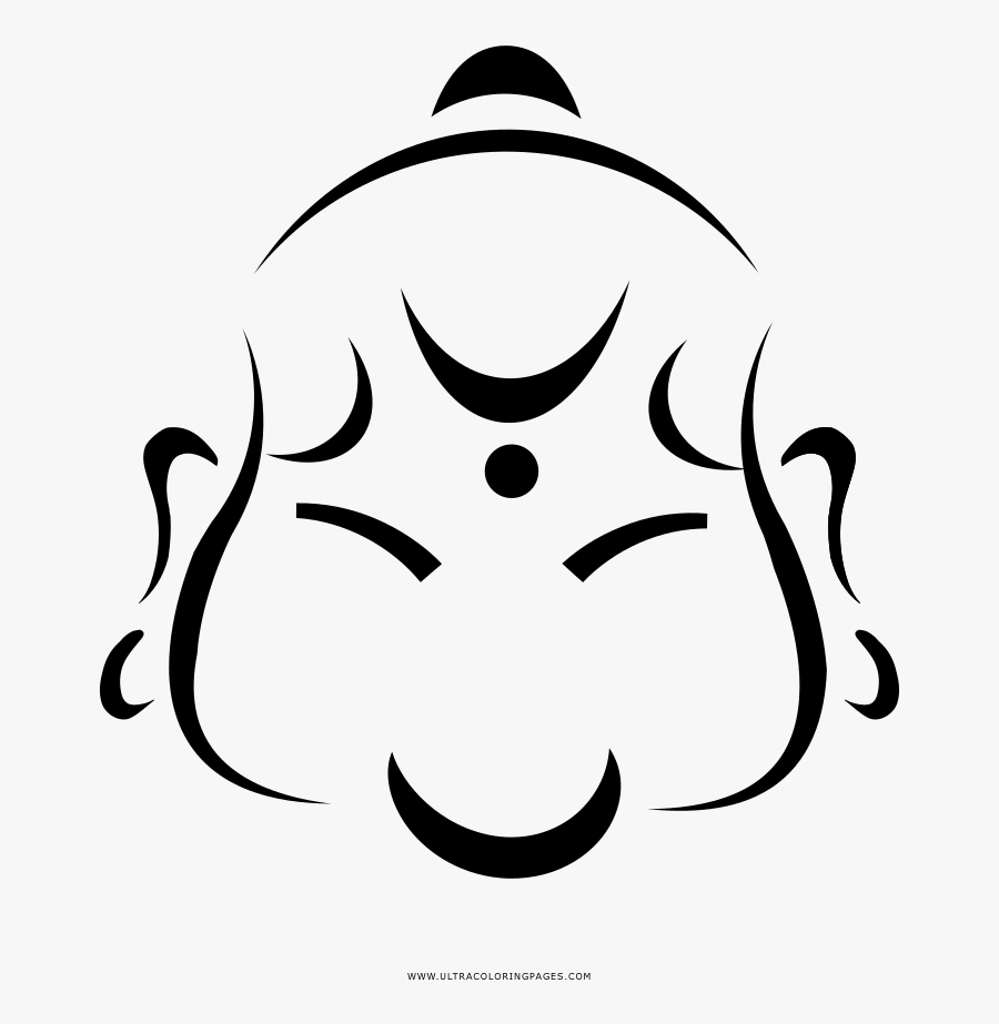 Buddha Coloring Page, Transparent Clipart