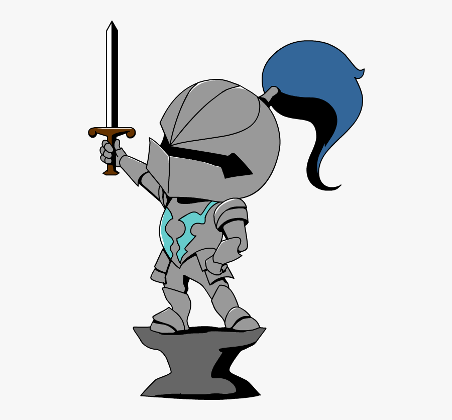 Sword In The Stone Knight V3 - Cartoon, Transparent Clipart