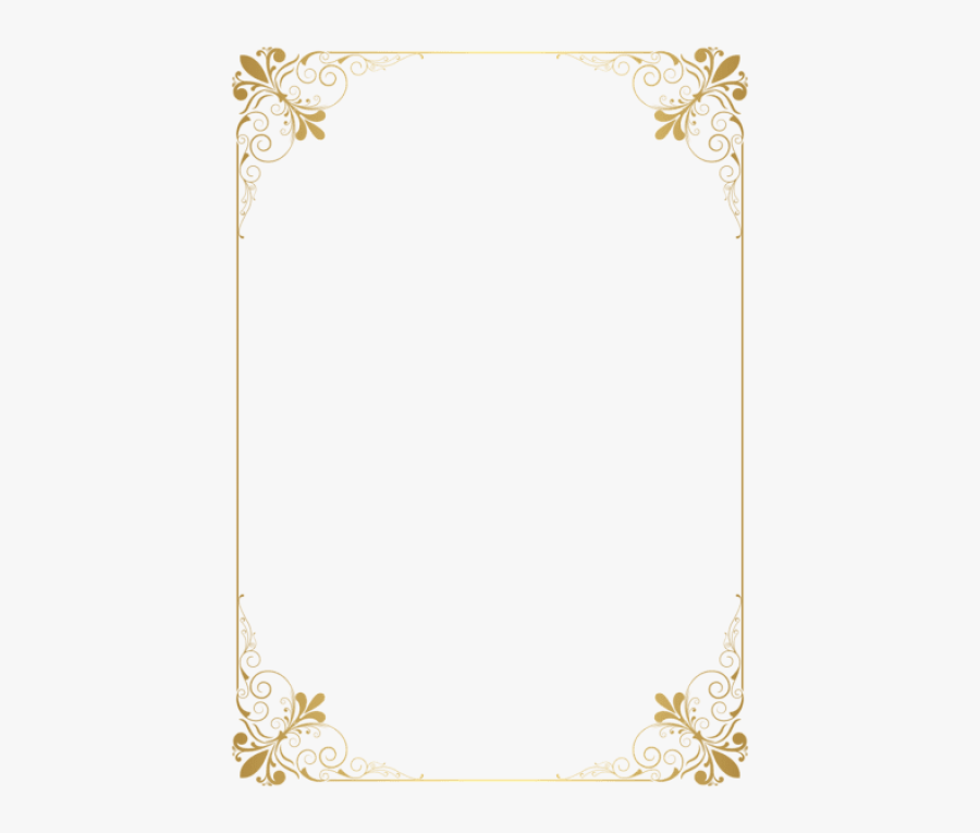 Transparent Gold Frame Border Png - Border Design Clipart Png, Transparent Clipart