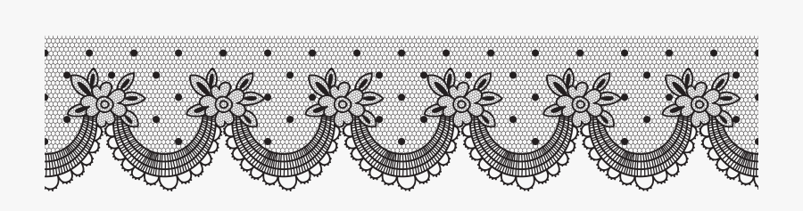 Lace Vector Clip Art - Transparent Background Lace Pattern , Free