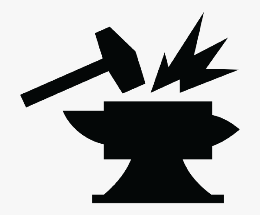 Power Icon Png - Hammer And Anvil Symbol, Transparent Clipart