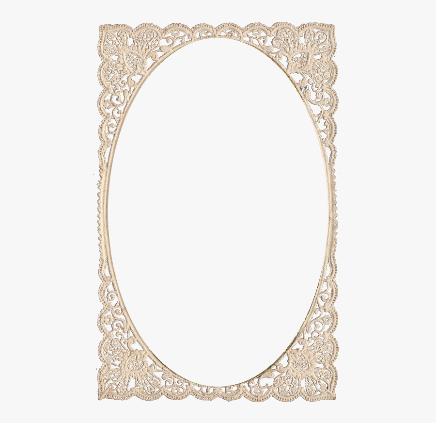 Transparent Vintage Lace Border Png - Lace Frame Png, Transparent Clipart