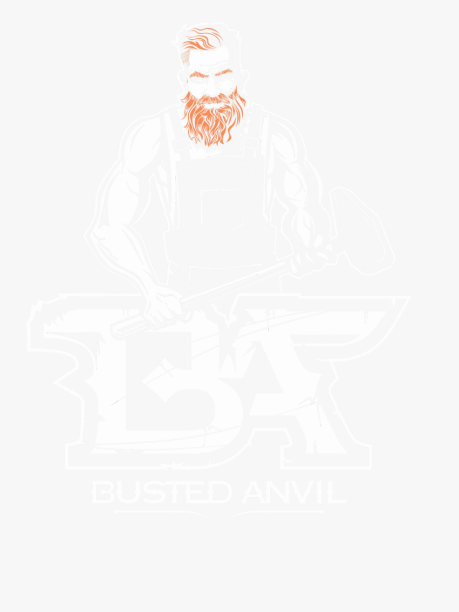 Busted Anvil White Opacity - Owl, Transparent Clipart