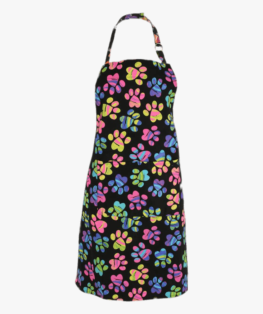 Apron With Printed Paws - Delantales De Cocina Png, Transparent Clipart