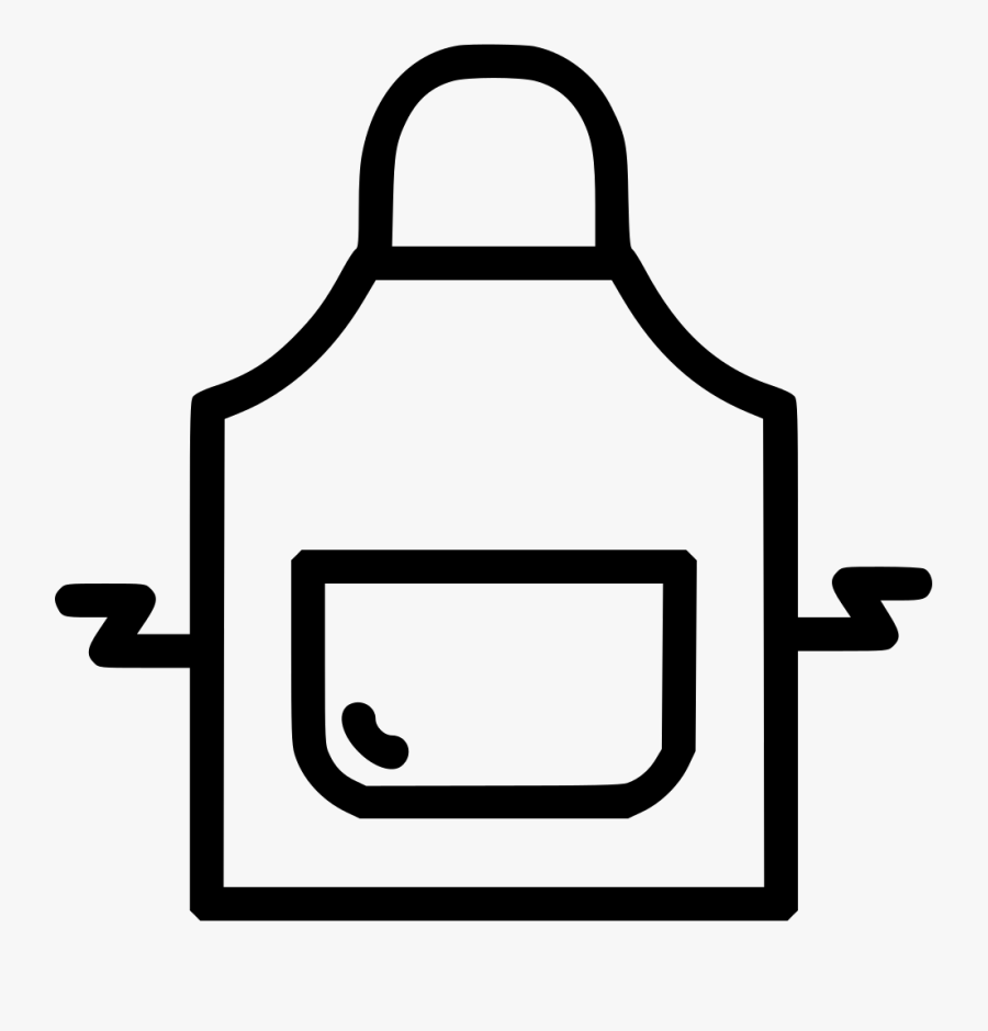 Apron Cook Restaurant Safety Wear - White Animated Apron Png, Transparent Clipart