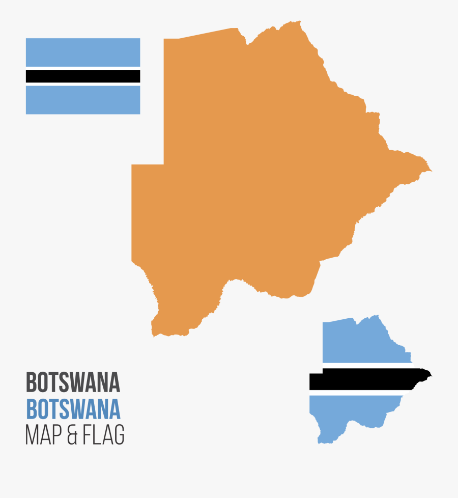 Botswana Scalable Vector Graphics Silhouette - Botswana Map Vector, Transparent Clipart