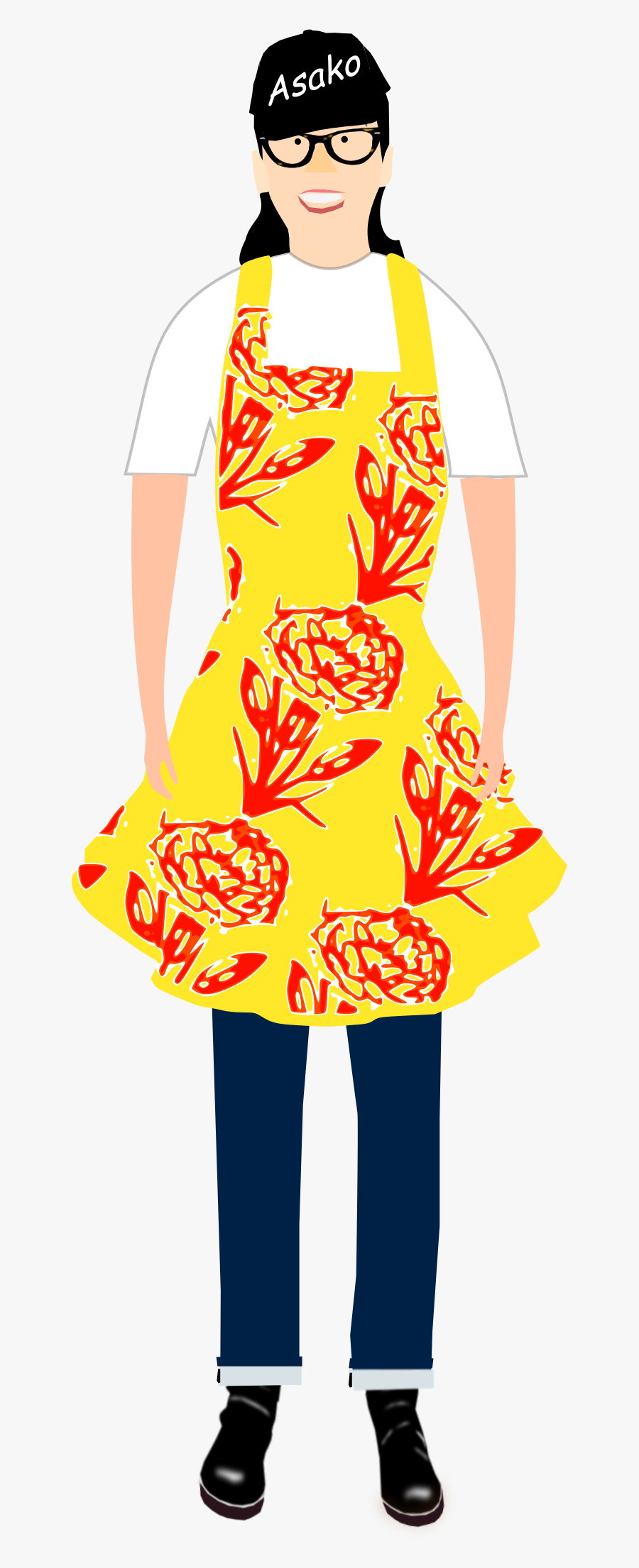 Apron-carnation 02 Clip Arts - Portable Network Graphics, Transparent Clipart