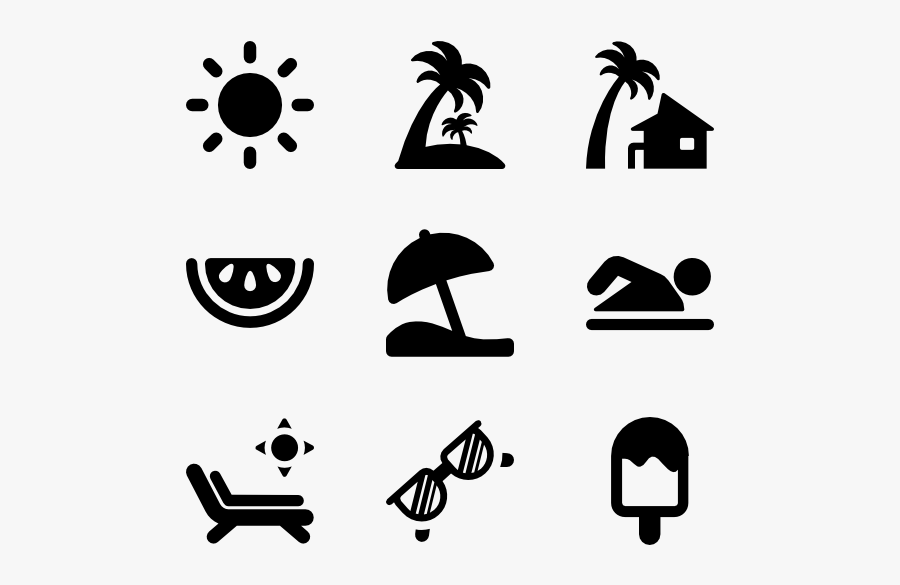 In The Beach - Beach Icons , Free Transparent Clipart - ClipartKey