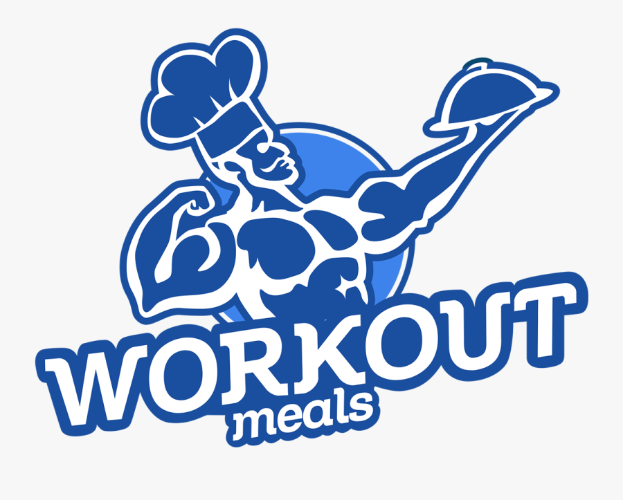 Workout Meals Logo, Transparent Clipart