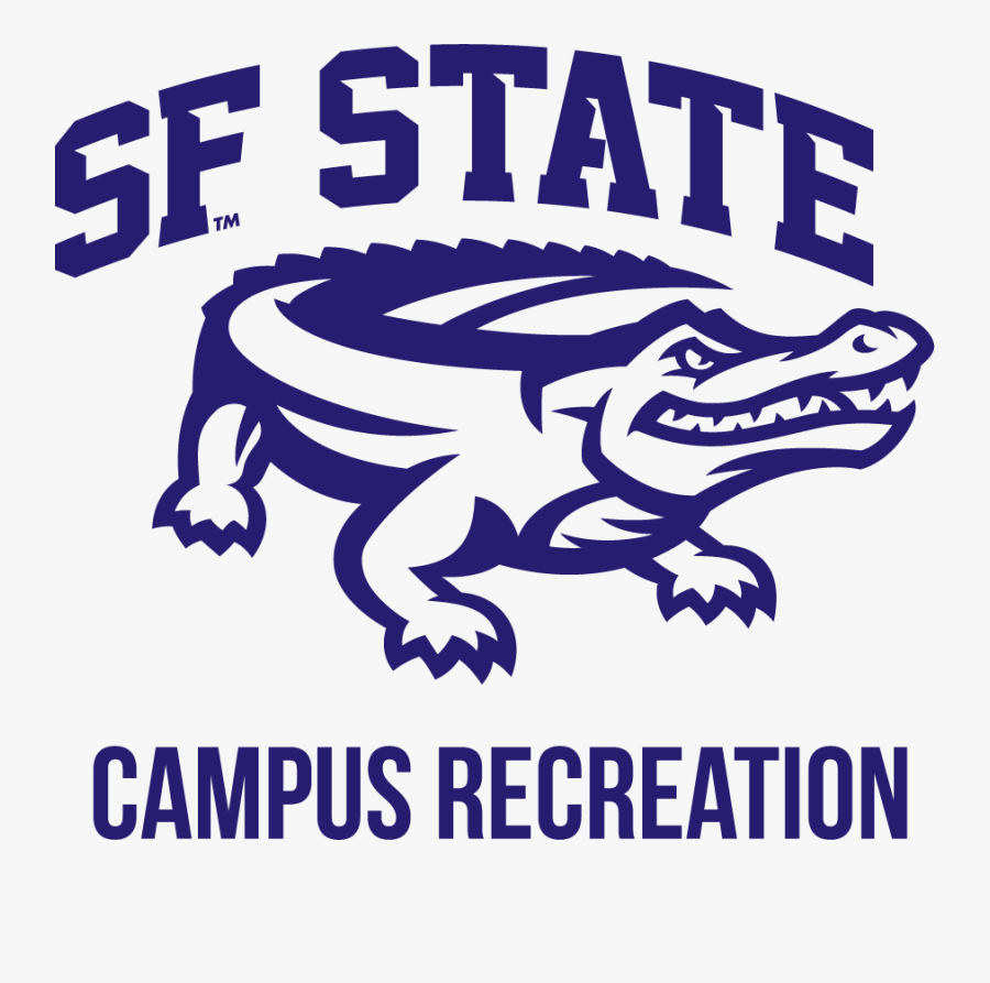 Sf State Campus Recreation Logo - Sf State Gators, Transparent Clipart