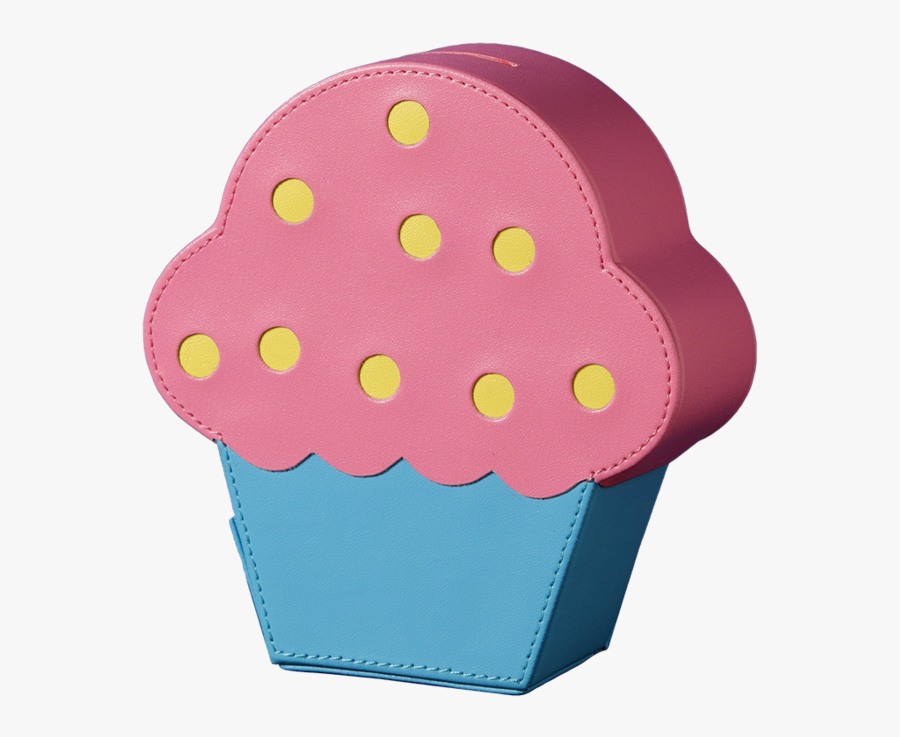 Jing A Ling™ Cupcake Bank - Polka Dot, Transparent Clipart