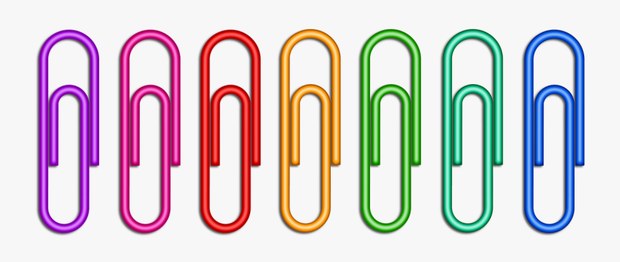 Paper Clips Clip Office Free Picture - Clips De Papel Png, Transparent Clipart