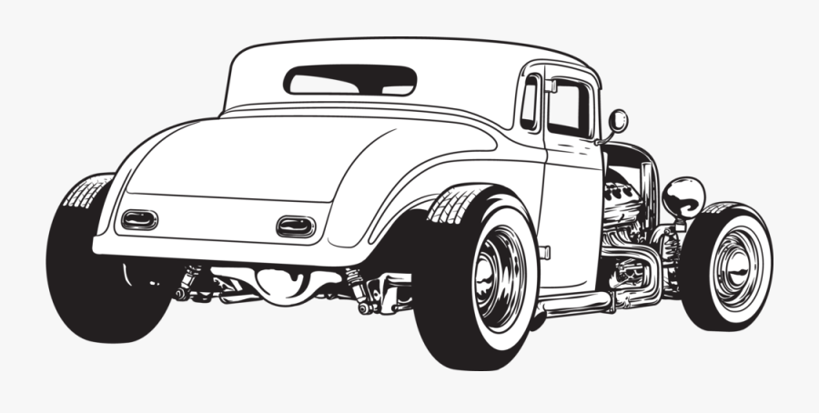 Hot Rod Truck Coloring Pages, Transparent Clipart