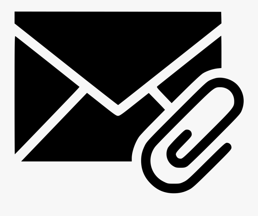 Envelope Attachment Paper Clip - Envelope Glyphicon, Transparent Clipart