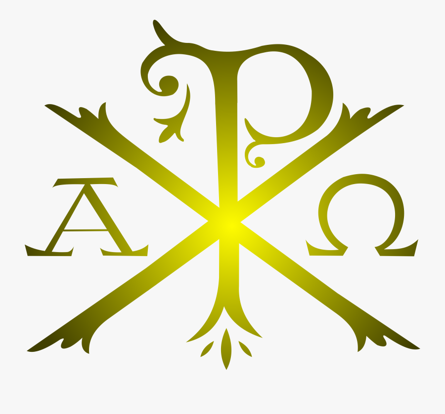 Chi Rho Gold Clip Arts - Chi Rho Symbol, Transparent Clipart
